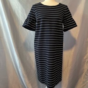 Loft pinstriped dress